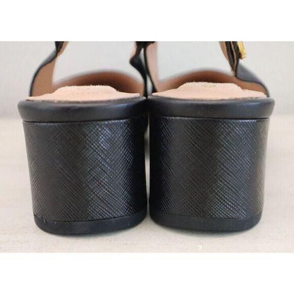 Cole Haan W27715 Women's 5.5B Black Leather The Go-To Slingback Pump 45MM - Picture 2 of 9